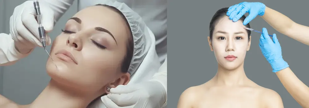 women getting anti wrinkle treatment